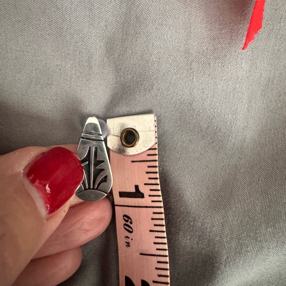 Native American Earrings, Sterling Hopi/Navajo, artist signed & hallmarked - Picture 5 of 6